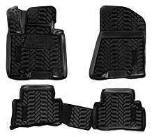 Ковры для Kia Sportage IV (16-), 4 шт., выс. борт, 3D с подпятником, ТЭП, черн.