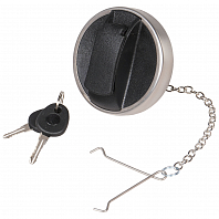 Крышка бензобака 60мм с замком и цепочкой, пластиковая/металлическая для а/м SCANIA