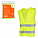 Жилет со световозвращающими полосами, взрослый, р. XL (65*65 см), желтый airline ARW-AV-02 