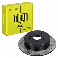 Диски тормозные для автомобилей Toyota RAV4 (00-) / Chery Tiggo T11 (06-) / FL (13-) 1.6i / 3 (16-) 1.6i задний d=303 PRO (перфорированный / слотированный / окрашенный)