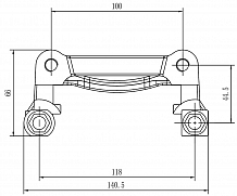 Скоба тормозного суппорта для автомобилей Toyota Corolla E120 (01-) задняя