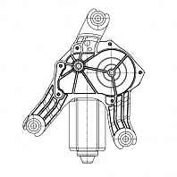 Моторедуктор стеклоочистителя для автомобилей Лада Largus (12-) (задн.)