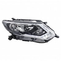 Фара для автомобилей Nissan X-Trail T32 (13-) рестайлинг, галоген/светодиодная, с ДХО, электрический корректор, правая