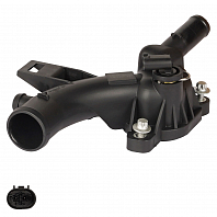 Фланец системы охлаждения для автомобилей Opel Corsa D (06-)/Meriva B (10-) 1.2i/1.4i (пластик)