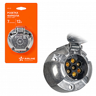 Розетка фаркопа 12В 7 контактов металл "ЛАЙТ"