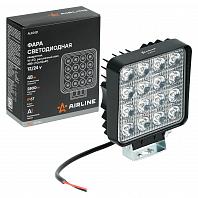 Фара светодиодная квадратная, 16LED, ближний свет, 48Вт, 112x112x47мм, 12/24В, PRO