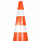 Конус дорожный 750мм, 3 световозвр.полосы с утяжелителем, оранжевый airline AKON016 