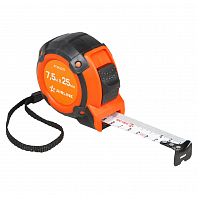 Рулетка в прорезиненном корпусе 7.5мх25мм