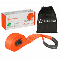 Трос VIP буксировочный усиленный (лента) 3 т, 5 м, без крюков, с мешком