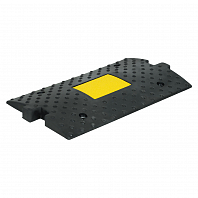 Лежачий полицейский ИДН 300мм(1),средний элемент, со световозвр. резина, черный