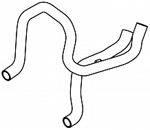 Патрубки охл. для а/м VW Polo Sedan (16-)/Skoda Rapid (15-) 1.4i MT [CZCA] (EPDM, кмпл., 2 шт.)