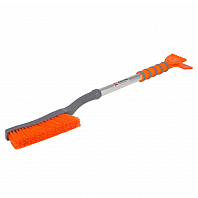 Щетка от снега и льда с мягкой щетиной + двойной скребок (77 см)