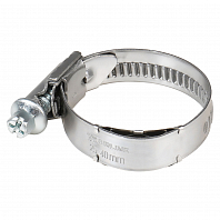 Хомут червячный 25-40/12мм с пружинной вставкой, W2 (нерж.)