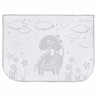 Шторка солнцезащитная 50*70см на боковое стекло, на магнитах, детская, серая