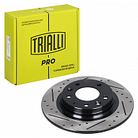 Диски тормозные для автомобилей Mazda 6 (02-) задний d=280 PRO (перфорированный / слотированный / окрашенный)