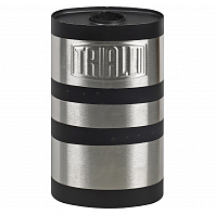 Глушитель универсальный (овальный) D=105x170, L=300, d=52 (1 вход 1 выход с камерой) (нержавеющая сталь) (резонатор)