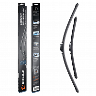 Щетки стеклоочистителя комплект 650/430мм (26"/17") бескаркасные с креплением "Side Pin 22 мм", 2 штуки МП-серия