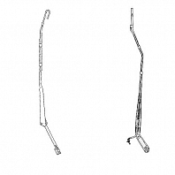 Рычаги стеклоочистителя для автомобилей ГАЗ Газель Next/Газон Next (к-т 2 шт., крюк)