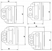 Комплект цилиндров тормозных для автомобилей Лада 2101 передний внешний / внутренний левый / правый d=48мм