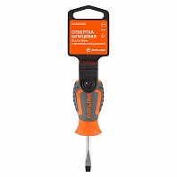 Отвертка шлицевая SL5.0x38мм, магнитный наконечник, пласт.подвес