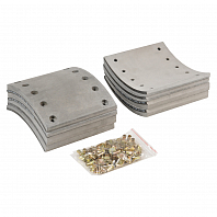 Накладка тормозной колодки для прицепов BPW/SAF (WVA 19032) ремкомплект 8 шт. R1 с заклёпками