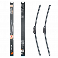 Щетки стеклоочистителя комплект 650/480мм (26"/19") бескаркасные PREMIUM с креплением "Push Button 19 мм", 2 штуки