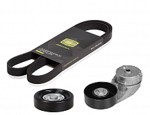 Ремкомплект привода для автомобилей Chevrolet Captiva (11-) 2.0T/2.4i (6PK1980 + натяжитель + ролик)