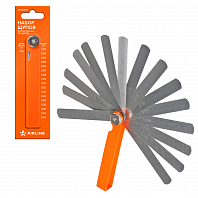 Щуп измерительный, набор 17пр. (0,02-0,5мм, L-100мм, пластиковый корпус), блистер