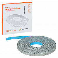 Груз балансировочный самоклеящийся стальной 1000*5гр, катушка, серый