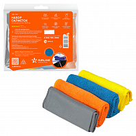 Набор салфеток "рулончики" из микрофибры (4шт., 30*30 см)