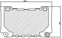 Колодки тормозные дисковые передние (керамические) для автомобилей Zeekr 001 (21-) [серия PRO]