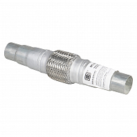 Переходник ступенчатый 40/45/50 L=300 с виброкомпенсатором 45х100 (нержавеющая алюминизированная сталь)