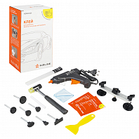 Инструменты для ремонта вмятин 17пр.(термопистолет+клей,вытяг.мост,съёмники,молоток,салфетки)