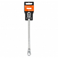 Ключ накидной с изгибом 10х11мм, пласт.подвес