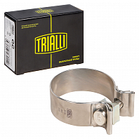 Хомут глушителя ленточный D=63 мм (нержавеющая сталь 304 SS)