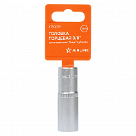 Головка торцевая 3/8" шестигранная 15мм глубокая, пласт.подвес