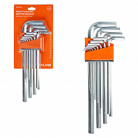 Набор ключей шестигранных удлинённых 12пр. (1.5-14мм) пласт.подвес