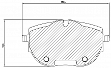 Колодки тормозные дисковые передние для автомобилей VW Transporter T6 (15-)
