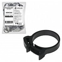 Хомут 32-36/9 мм, силовой зубчатый замок, пластик (ПА66) черный
