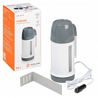 Чайник автомобильный 24В белый/серый пластик