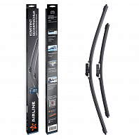 Щетки стеклоочистителя комплект 600/430мм (24"/17") бескаркасные с креплением "MG", 2 штуки МП-серия