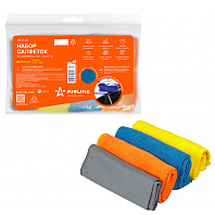 Набор салфеток "рулончики" из микрофибры (4шт., 20*20 см)