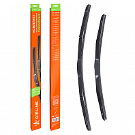 Щетки стеклооч комплект (2 штуки) 600/500мм (24"/20") гибридные с креплением "Крючок 9x3, 9x4 мм" (AWBM273)