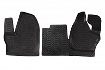 Ковры для ГАЗель NEXT (16-) (КПП на панели), передние 2 шт., выс. борт, ТЭП, черн.