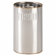 Глушитель универсальный (овальный) D=125x175, L=300, d=63 Два входа два выхода (нержавеющая сталь)