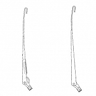 Рычаги стеклоочистителя для автомобилей УАЗ 452 "Буханка" (к-т 2 шт., 356 мм, крюк)