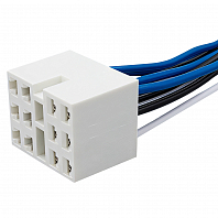 Разъём 12 pin с проводами для кнопки авар. сигн. Лада 2108-21099, 2113-2115