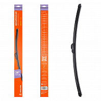 Щетка стеклоочистителя 600мм (24") бескаркасная, 1 адаптер (Hook 9x3, 9x4 mm - Крючок 9x3, 9x4 мм)