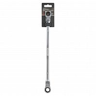 Ключ накидной трещоточный шарнирный 12х13мм PRO, пласт.подвес