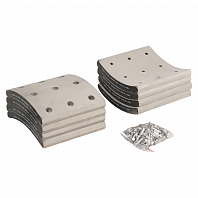 Накладка тормозной колодки для автомобилей ПАЗ 4230 ремкомплект 8 шт. R0 с заклёпками